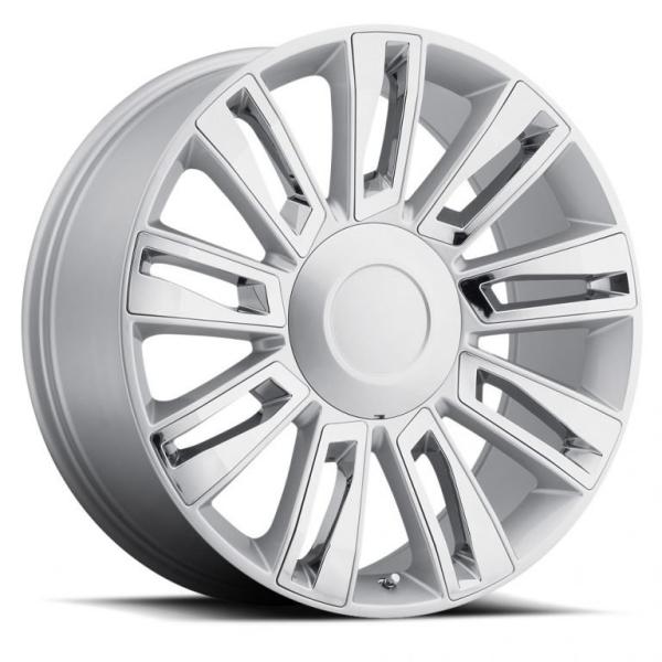 24 Inch Cadillac Replica Wheels Escalade Platinum 22 Inch Chrome Rims 6 Lug 4740