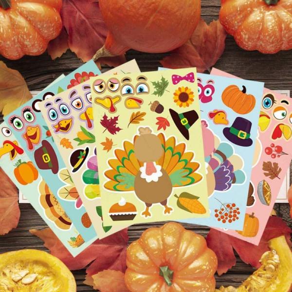 Экран вьюрка печатая праздничные стикеры