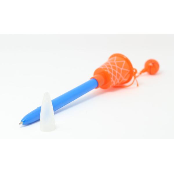 Office School Pen with Unique Customized Logo Basketball Shape Topper Stationery