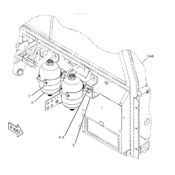 ACUMULADOR GP-FRENO (CARGADO) PARA CAMIÓN CATERPILLAR 725 730C 236-7794 2367794
