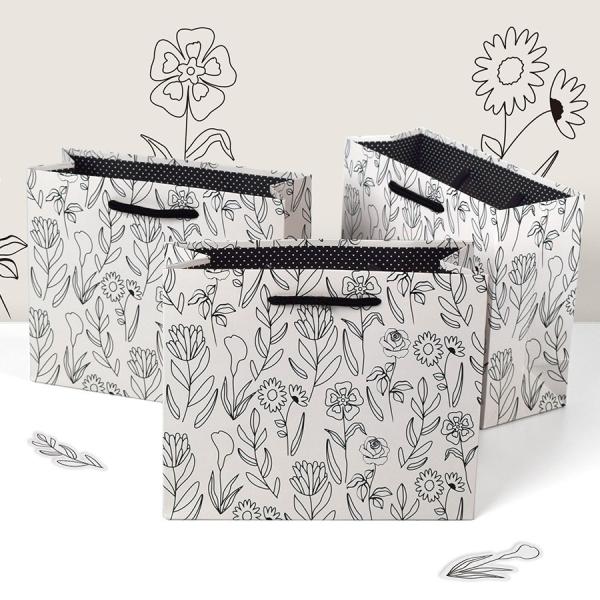 Wedding Gift Bag Small Medium And Large Simple White Card Birthday Gift Paper Handbag