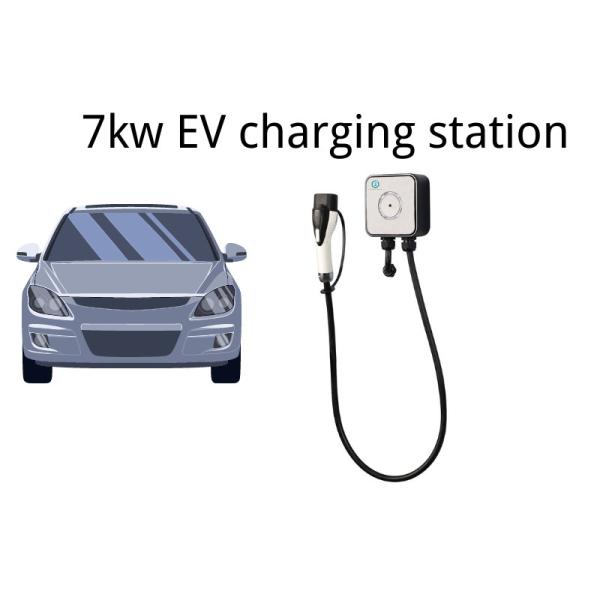 TYPE2 IEC62196 Wall Mounted EV Charger AC Charging Pile 150*150*60mm