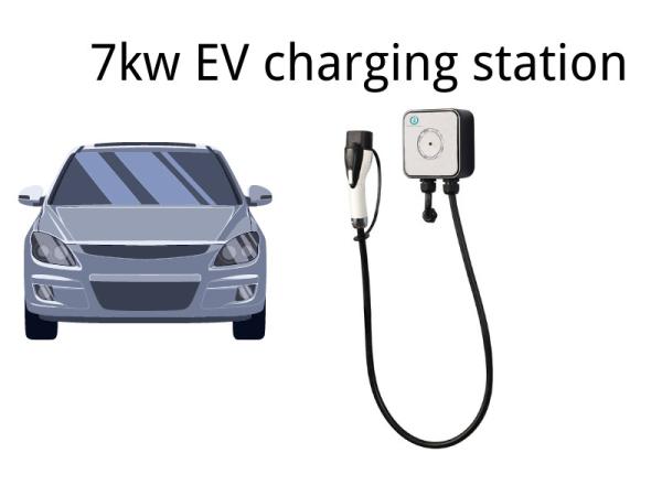 TYPE2 IEC62196 Wall Mounted EV Charger AC Charging Pile 150*150*60mm