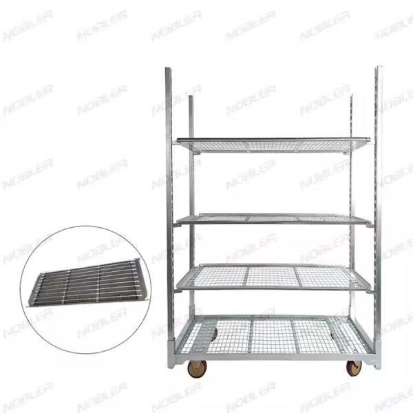 Nursery Greenhouse Transport Garden CC Danish Flower Trolleys with Powder Coated Surface Treatment