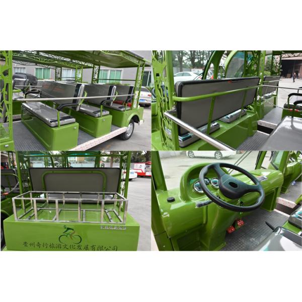 4kW Electric Sightseeing Car Max Speed 30km Suits For Public Area Transportation