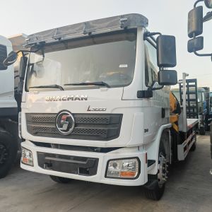 Shacman L3000 Heavy Duty Wrecker XCMG SQZ105 Crane Tow Flatbed Truck