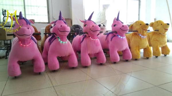 Hansel  large amusement rides toy cars rides kids unicorn rocking horse ride