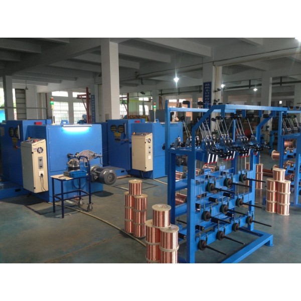 Tension Control Double Twist Bare Copper Wire Bunching Machine Equipment