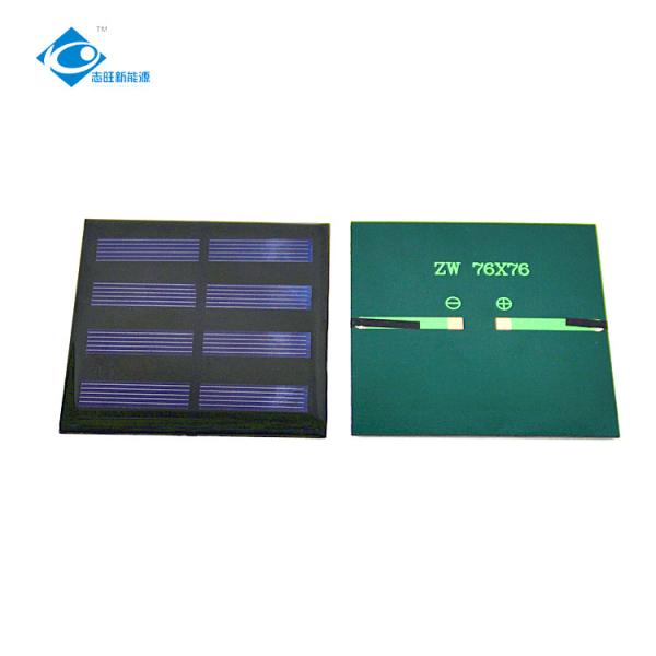 ZW-7676-2V High Quality Poly Epoxy Sealed Solar Panel 2V Renew Solar Battery Charger 0.4W