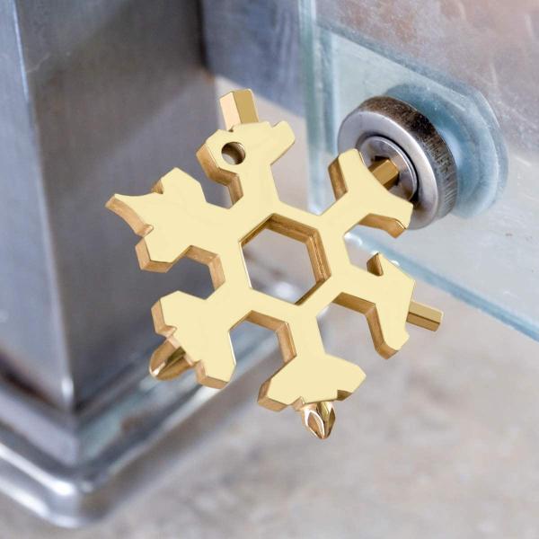 18 In 1 Stainless Steel Snowflake Multitool Cross Screwdriver Kit Box Bottle Opener