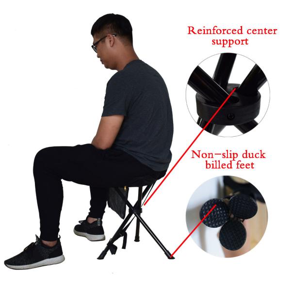 Anti Slip Tri Leg 17ft Camping Folding Chairs