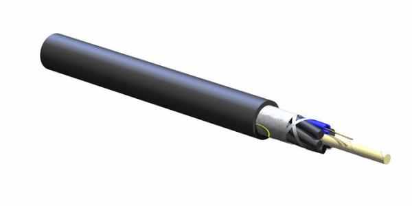 SZ Stranded outdoor Single Strand Fiber Optic Cable For Industial And Military With PE Sheath
