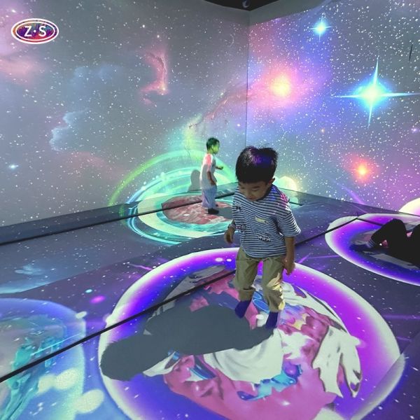 Interactive Trampoline High Elastic Safe Jump Arena With Immersive Visuals