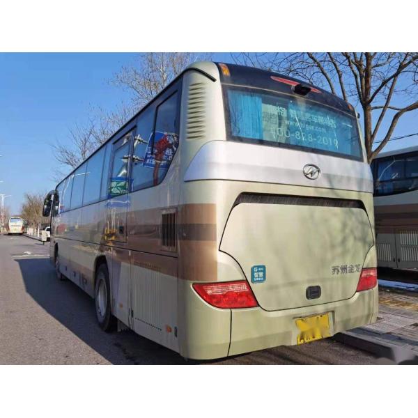 LHD Rear Engine Higer Brand Model KLQ6115 Passenger Bus Steel Chassis Used Coach Bus 53 Seats