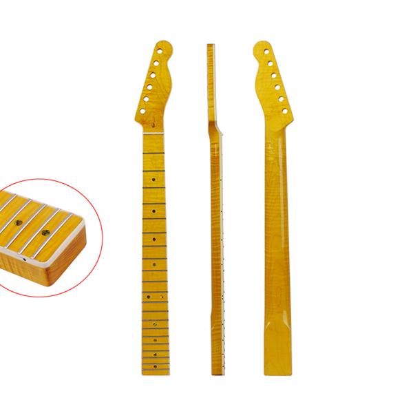 21-Fret Electric Guitar Neck Canada Кленовое дерево для Fender Telecaster Neck Fingerboard Abalone Shell Позиционные маркеры