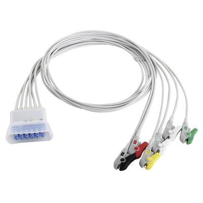 Leadwire 989803137251 da telemetria dos Leadwires da Philips ECG 989803133881 989803152051 grampo do IEC de 5 ligações