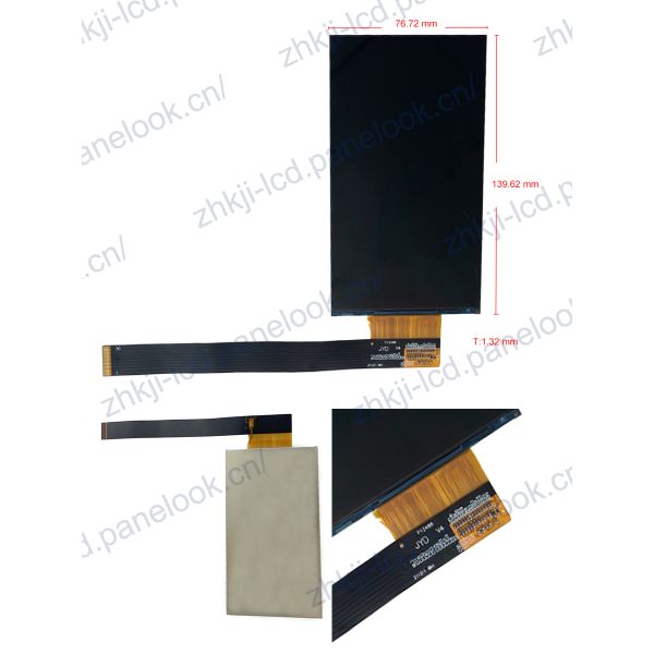 5.98 Inch 1440x2560 HD IPS MIPI 4-Lane Interface TFT Display 300nits Wide Temperature Custom Touch Screen