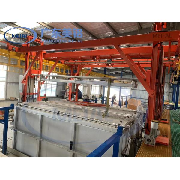 Equipo de tratamiento de superficie automático de la línea de producción de anodización de aluminio de 800T/mes