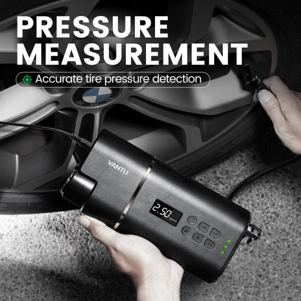 Max Pressure 101-150Psi 12v Mini Car Tyre Electric Portable Air Pump with LCD Display