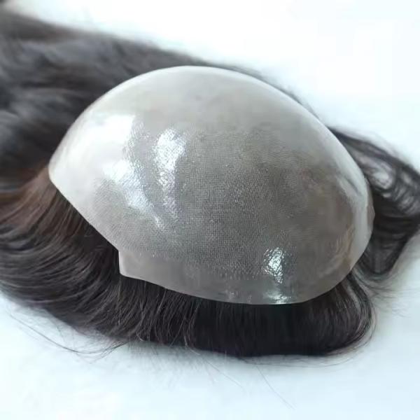 Cuticle Remy Hair Topper Full Injected Poly skin Best Quality Hair Top Piece Hairpieces for Women Wig Lady Toupee Topper