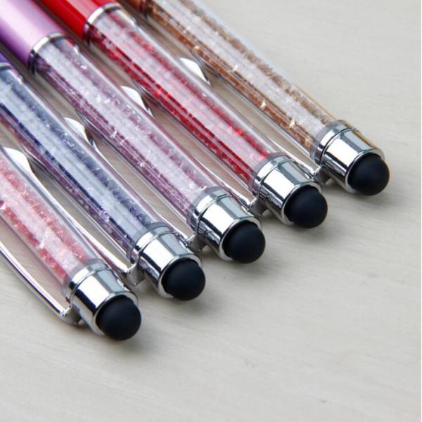Gift promotionMetal pen,unique Metal crystal ballpoint pen with Stylus