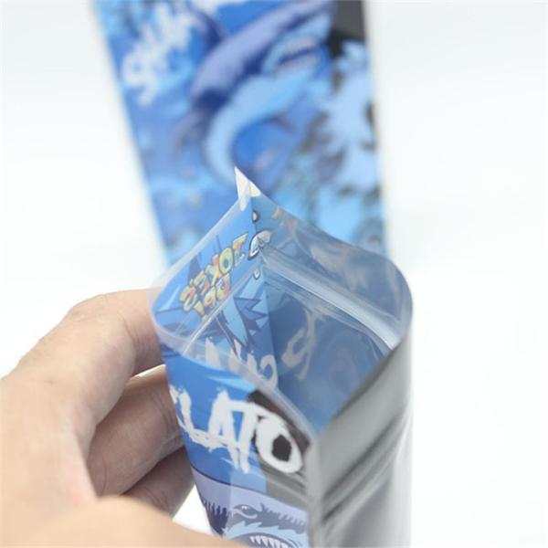 Пакет с травой Алюминиевая фольга Кондитерские резинки Упаковка Пластиковый пакет для марихуаны и табака