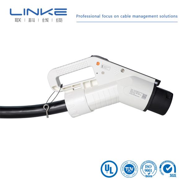 V0 Grade Thermoplastic Shell EV car charging cable With Copper Alloy Terminal