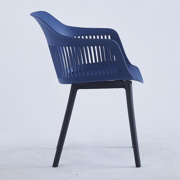Chaises de salle à manger contemporaines en plastique gris pour la maison et le bureau
