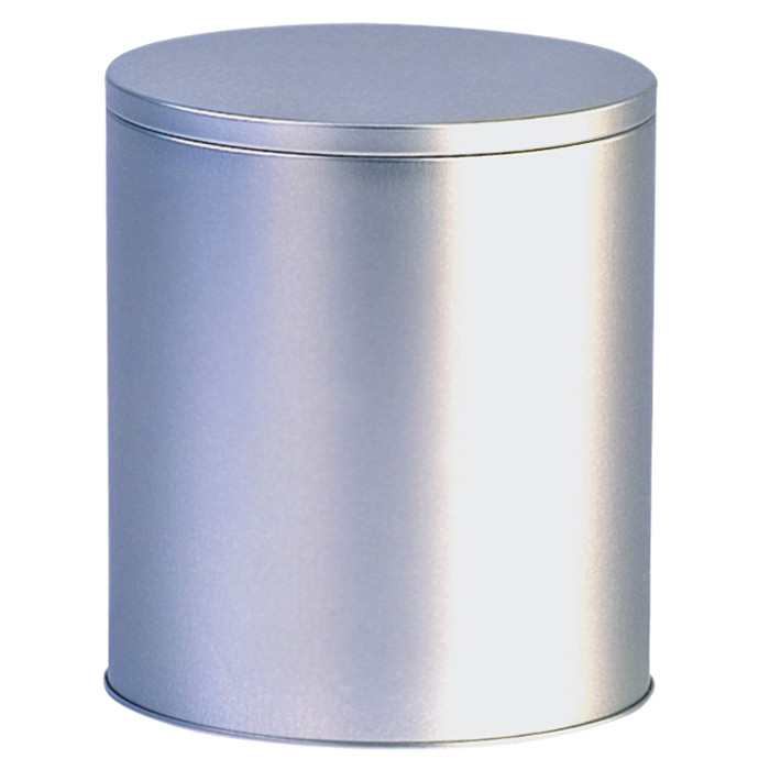 Custom Hinged Lid Metal Tin Box / Round Tin Container Glossy Varnish
