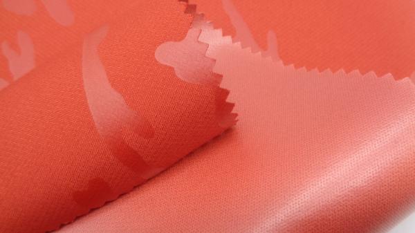Waterproof Outdoor Jacket Fabric 220 Gsm 90% Polyester 10% Spandex