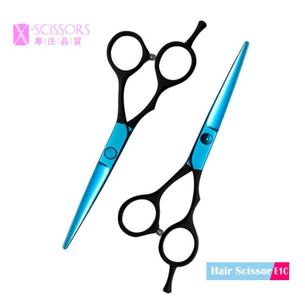 Blue Titanium Coating Blades SUS420J2 Stainless Steel Hair Cutting Scissor E1C