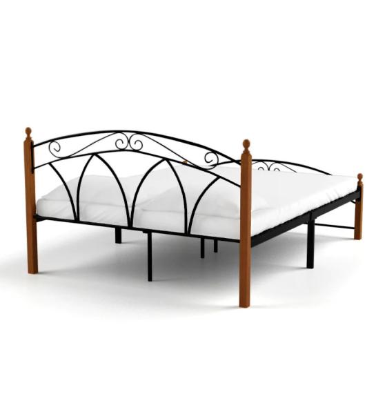 Waterproof Queen Size Metal Bed Strong Load Bearing Capacity Simple Style