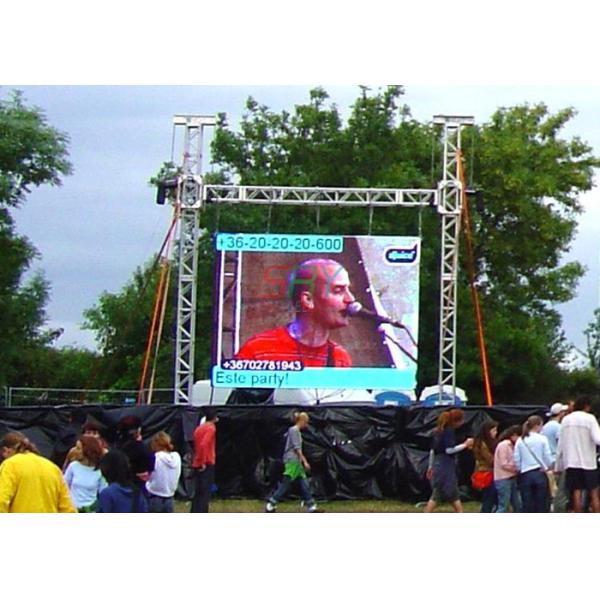 DIP346 Outdoor LED Billboard Rental Commercial 10mm LED Display 100000hrs Lifespan