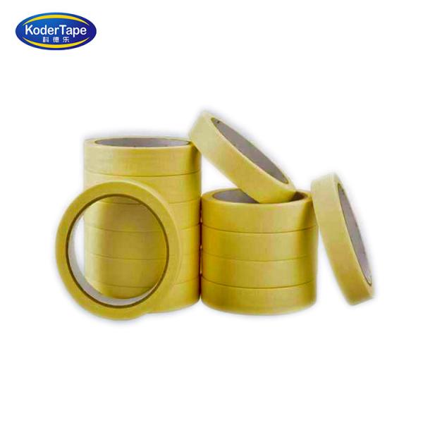 Waterproof Single Sided Car Painting 70 Micron Colored Crepe Paper Masking Tape
