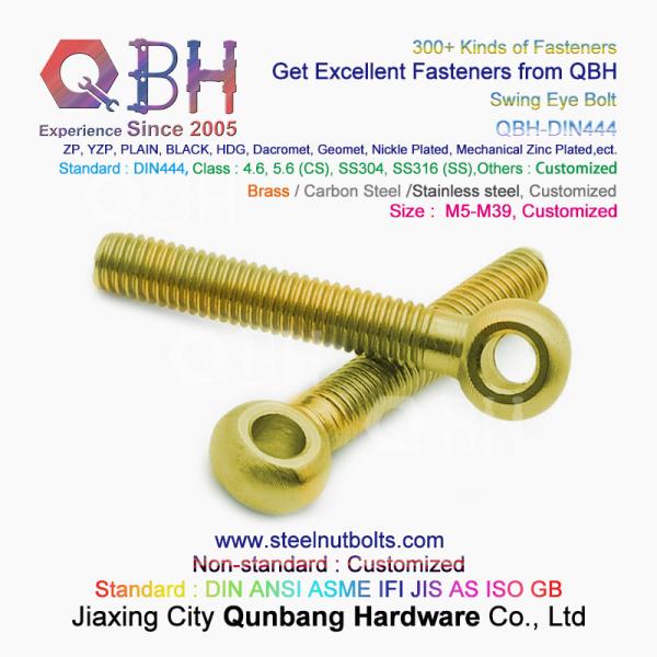 SUS de aço inoxidável 304 de QBH DIN444 SS304 SS316 parafuso tensor do parafuso de olho de 316 balanços