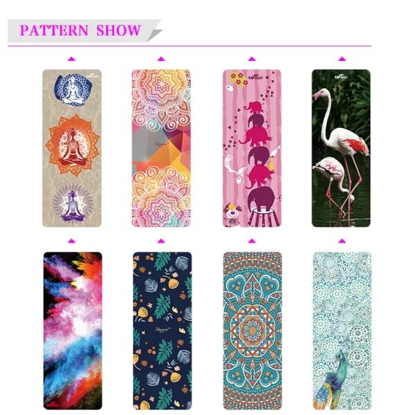 1830*680*1.5mm Suede Rubber Yoga Mat Anti Slip Natural Rubber Exercise Mat