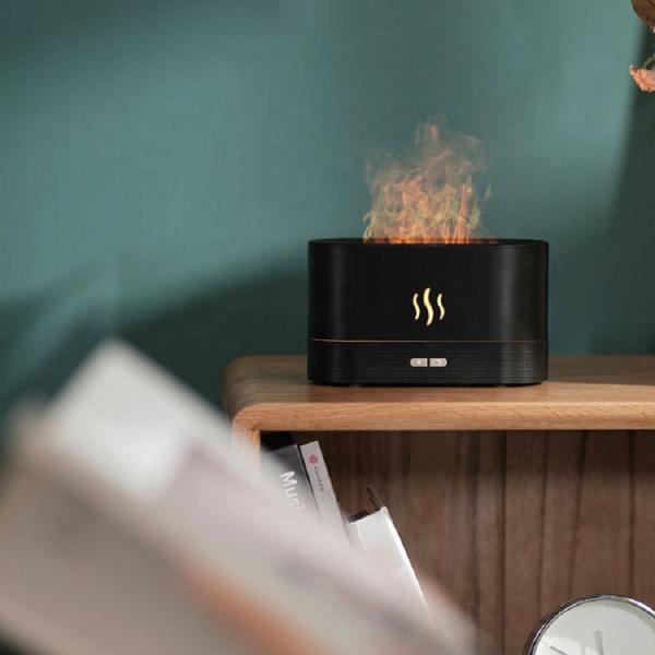 2023 New Humificador Ultrasonic Humidifier Flame USB Tabletop Humidifier Oil Diffuser Aroma Humidifier Best Dropshiping Product