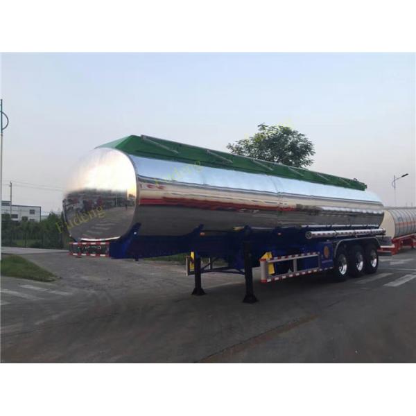 40cbm fuel tanker semi trailer , Stainless steel water tank semi trailer