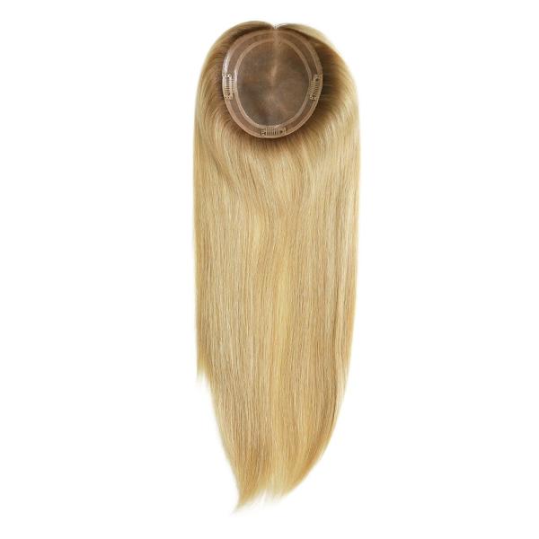Wholesale Top Quality Fine Mono Base Pure Human Hair Toupee For Women Hair Loss Treatment Topper lace topper for women