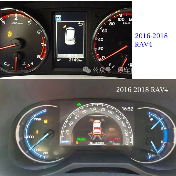 Ultrasonic Original Screen And Dashboard Display Garage Toyota Rav4 Corolla Backup Reversing Parking Sensors