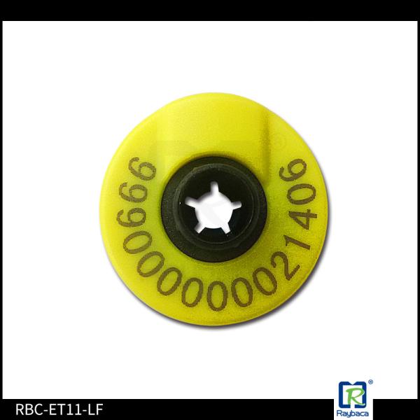 Customerized Laser Printed Ear Tags, Small Round Shape RFID Ear Tags For