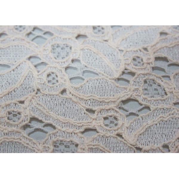 Ivory Cotton Nylon Lace Fabric For Dresses 