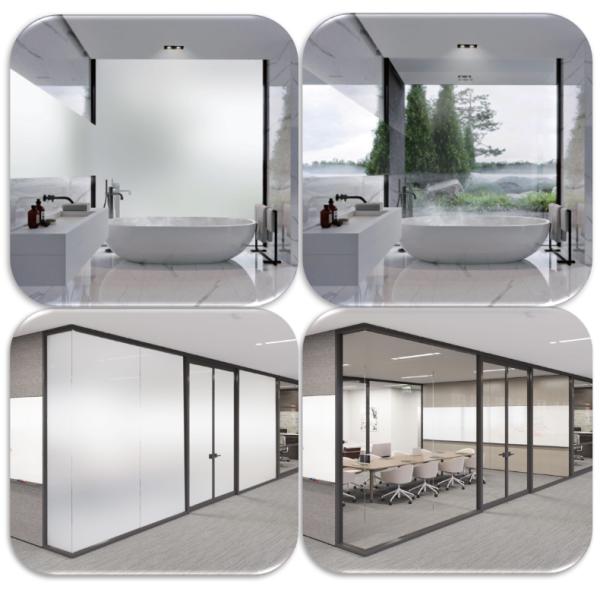 Hotel Smart Glass Pdlc Film Electronic Pdlc Smart Glass Switchable