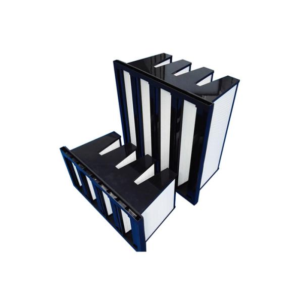 4 Pack F8 - F9 Compact HEPA Air Filter For Pharmaceuticals Air Flow 3800m³/H