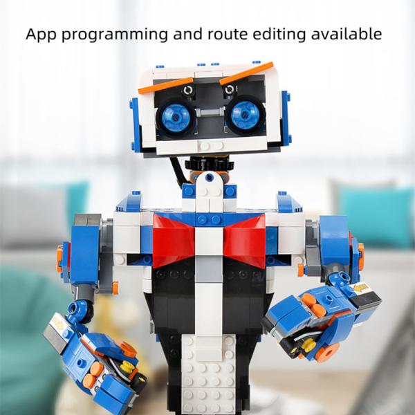 High Simulation Remote Control Robot Toy 2.4G Intelligent Assembly Toy ABS