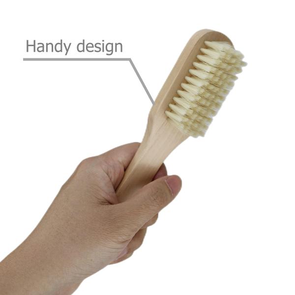 Щетка щетинки волокна деревянной ручки мягкая для ботинка одежд прачечной чистки домочадца