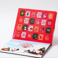 Boîte cadeau personnalisée de Noël Calendrier de l'Avent Boîte cadeau de style de livre avec 24 compartiments de surprise Boîte vide