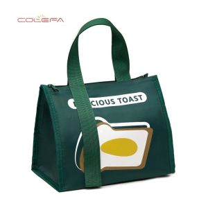 New Oxford Fashion Large Capacity Insulated Lunch Bag Student Minimalist Thickened Waterproof Triangle Insulated Lunch Bag
