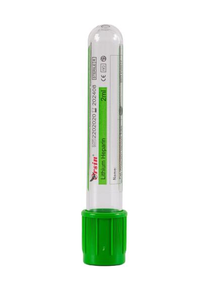 Plasma Serum Lithium Heparin Blood Collection Tubes Glass Lithium Blood Test Tube
