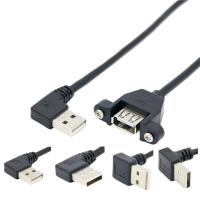 Homem de carregamento do cabo de dados de USB da extensão do ODM do OEM à fêmea com o parafuso travado